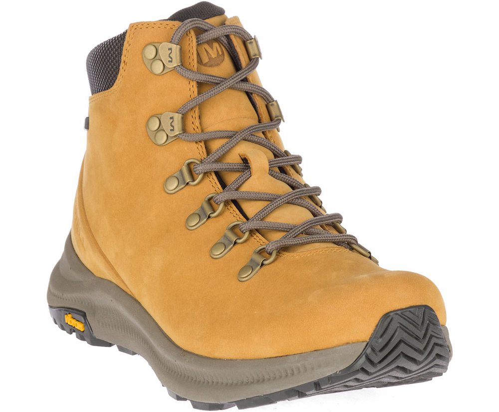 Merrell Hiking Boots Brown - Ontario Mid Waterproof - Mens 63ISFQYUP
